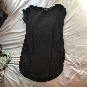 black t-shirt dress